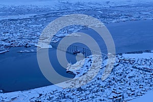 Tromso from the top of cable car