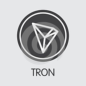 Tron - Cryptographic Currency Web Icon.