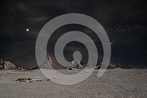 Trona Pinnacles at Night