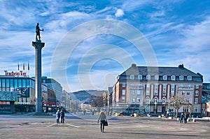 Trondheim market square, Norway