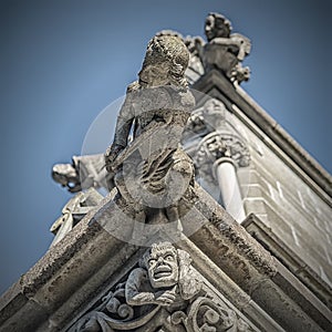 Trondheim Nidaros Cathedral Gargoyle Violinist