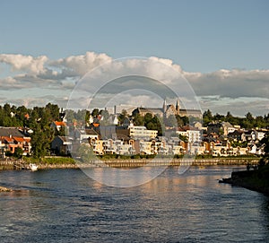 Trondheim river in Norway