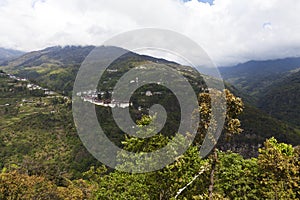 Trongsa Dzong monastery in Trongsa, Central Bhutan