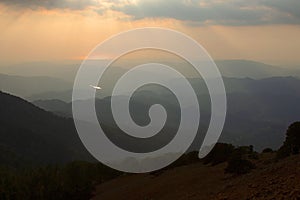 Troodos mountains in Cyprus, view from the nature trail