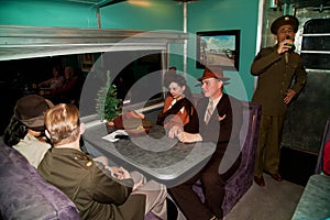 Troop Train passengers