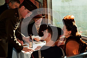 Troop Train reenactment