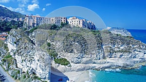 Tropea aerial view in sumemr season, Calabria - Italy photo