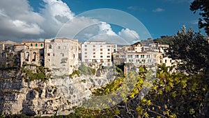 Tropea town in Calabria, Italy. View of the ancient buildings photo