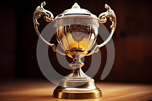 Trophy cup champion golden. Generate Ai