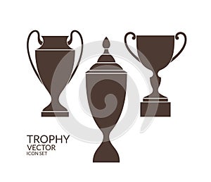 Trophy. Cup. Icon set