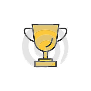 Trophy icon in colored version