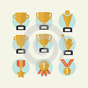 Trophy Icon Set