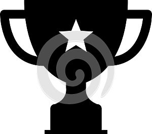 Trophy icon. Trophy cup, winner cup, victory cup vector icon. Reward symbol sign for web and mobile.