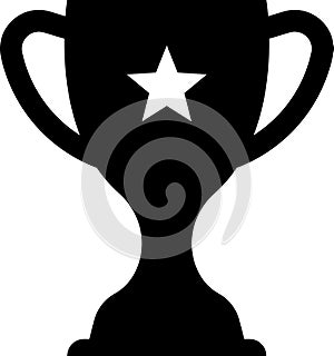 Trophy icon. Trophy cup, winner cup, victory cup vector icon. Reward symbol sign for web and mobile.