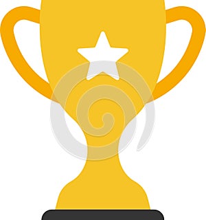 Trophy icon. Trophy cup, winner cup, victory cup vector icon. Reward symbol sign for web and mobile.