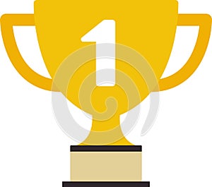 Trophy icon. Trophy cup, winner cup, victory cup vector icon. Reward symbol sign for web and mobile.