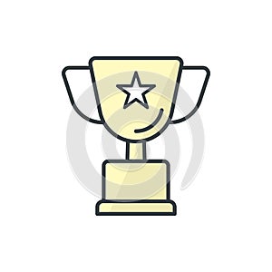 Trophy icon vector design templates simple and modern