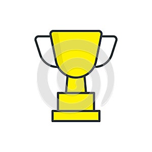 Trophy icon vector design templates simple and modern