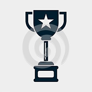 Trophy isolated icon vector illustration