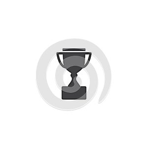Trophy logo or icon vector