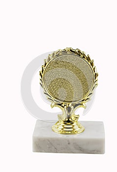 Trophy with a marble stand