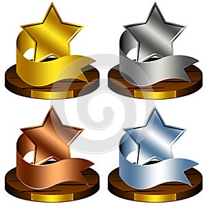 Trophy Stars, Reward, Ribbon