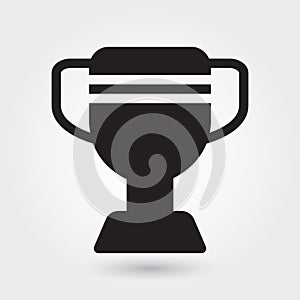 Trophy vector icon, sports champion icon, sports winner symbol. Modern, simple glyph, solid vector