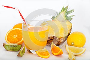 Tropic mix juice with Pineapple, Orange, lemon & kiwi