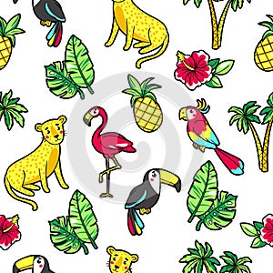 Tropic seamless pattern.