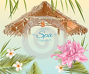 Tropic style spa banner