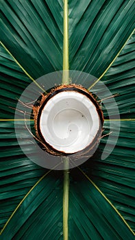 Tropical allure captured in isolated coconut ready for editing