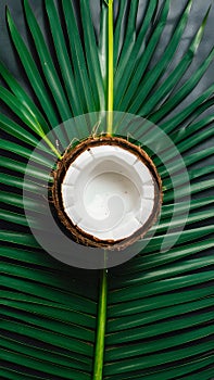 Tropical allure captured in isolated coconut ready for editing