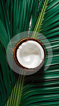 Tropical allure captured in isolated coconut ready for editing