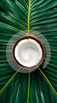 Tropical allure captured in isolated coconut ready for editing