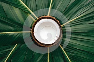 Tropical allure captured in isolated coconut ready for editing