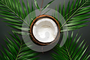 Tropical allure captured in isolated coconut ready for editing