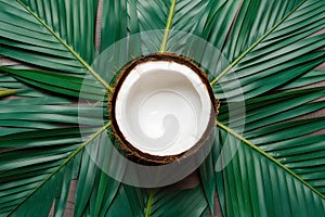 Tropical allure captured in isolated coconut ready for editing