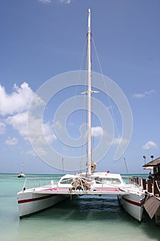 Tropical Aruba sail boat