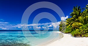 Tropical beach background photo