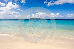 Tropical beach and blue sea