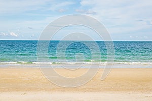 Tropical beach and blue sky