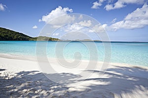 Tropical beach in the Caribbean