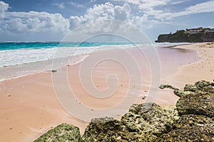 Tropical beach on the Caribbean island Crane beach, Barbados