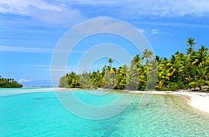 Tropical beach in caribbean sea, Saona island, Dominican Republic