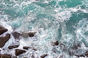 Tropical Beach Close-Up - Ariel View