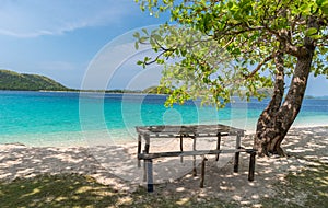 Tropical beach on the Dibutonay Island, Busuanga, Palawan
