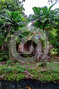 Tropical beach house in Koh Chang island, Thailand. Vertical orientation