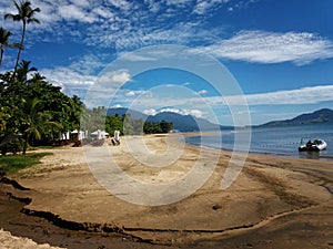 Tropical Beach on Ilhabela Island, Sao Sebastiao, Sao Paulo, Brazil