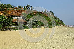 A tropical beach  from India. Varkala. Kerala.