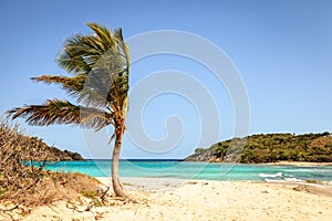 Tropical beach on an island